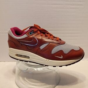 Nike Air Max 1 Patta Waves Silver/ Rust, Shoes For Men # 9.5 US